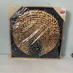 Gold and Black Print In Frame NWT